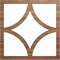 Ekena Millwork Statesman Wood Fretwork Pierced Ceiling Medallion, Walnut, 40"OD x 25 5/8"ID x 3/8"T CMWP40X40X0375STWA - alternate 1